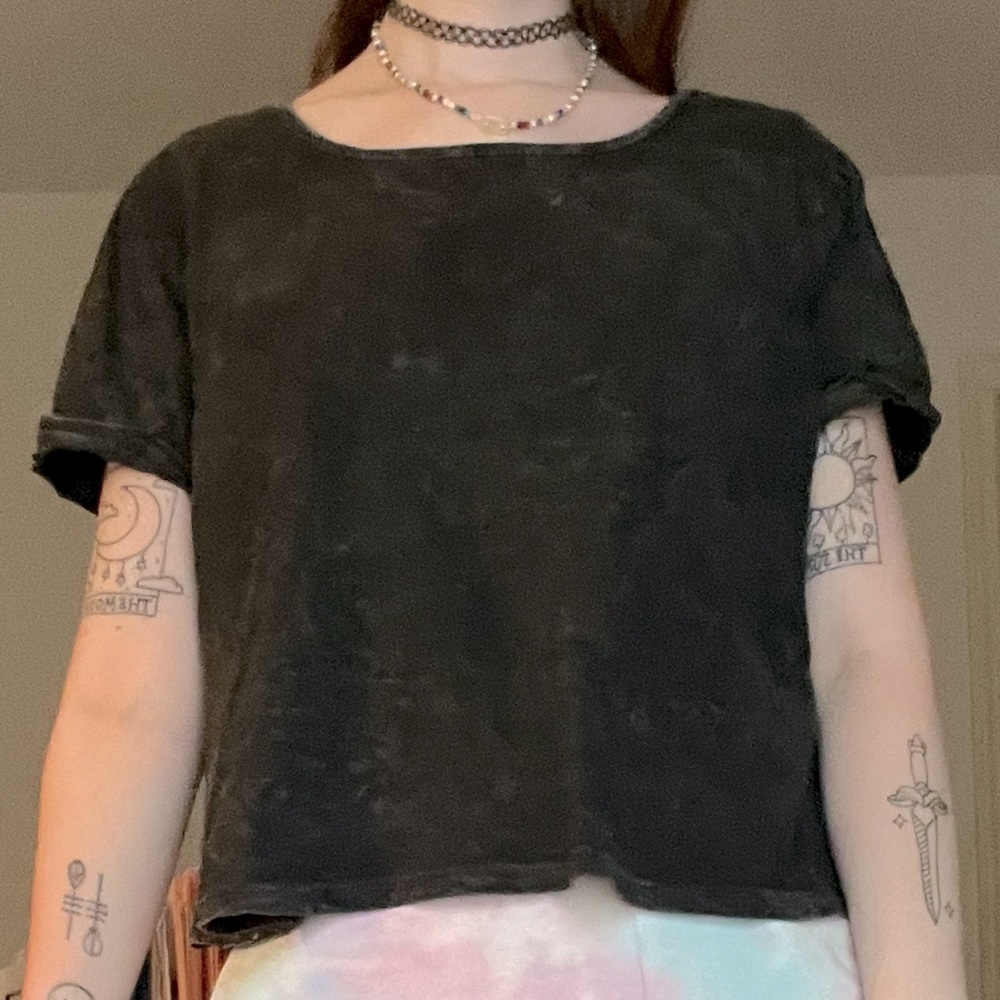 ⚡️Black Acid Wash Tee
